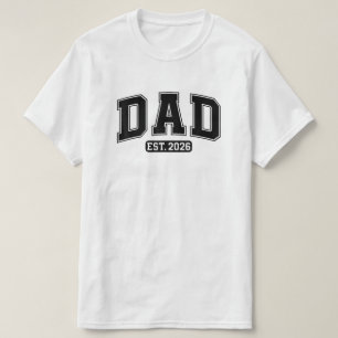 Camiseta Nuevo Papá 2026 Papá 2026 Padre 2026 Papá Est. 202