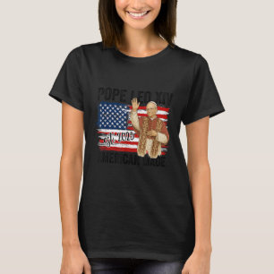 Camiseta Nuevo papa Leo Xiv 2025 hecho en Estados Unidos