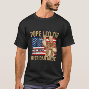 Camiseta Nuevo papa Leo Xiv 2025 hecho en Estados Unidos