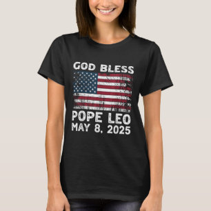 Camiseta Nuevo Papa León Us Dios bendiga al Papa León Ameri