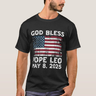 Camiseta Nuevo Papa León Us Dios bendiga al Papa León Ameri