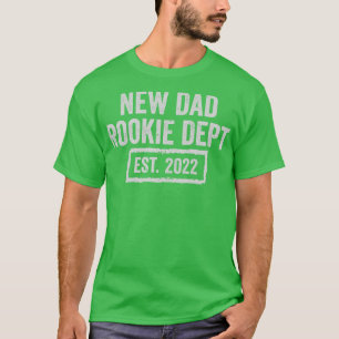 Camiseta Nuevo papá Rookie Dept 2022 pronto será papá Hus g