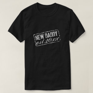 Camiseta Nuevo papi estableció sello de goma vintage 2021