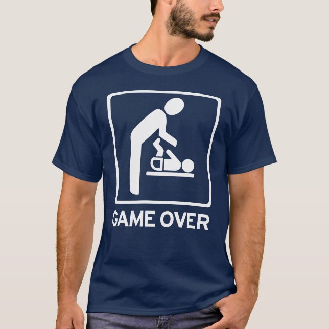 Camiseta Nuevo papi para ser = Juego sobre el papel de paña (Anverso)