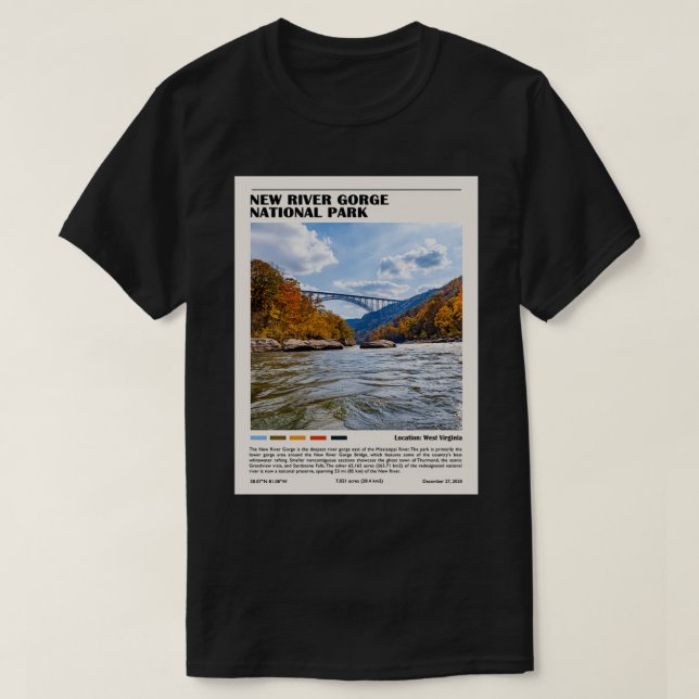 Camiseta Nuevo Parque Nacional de la Garganta del Río (Diseño del anverso)