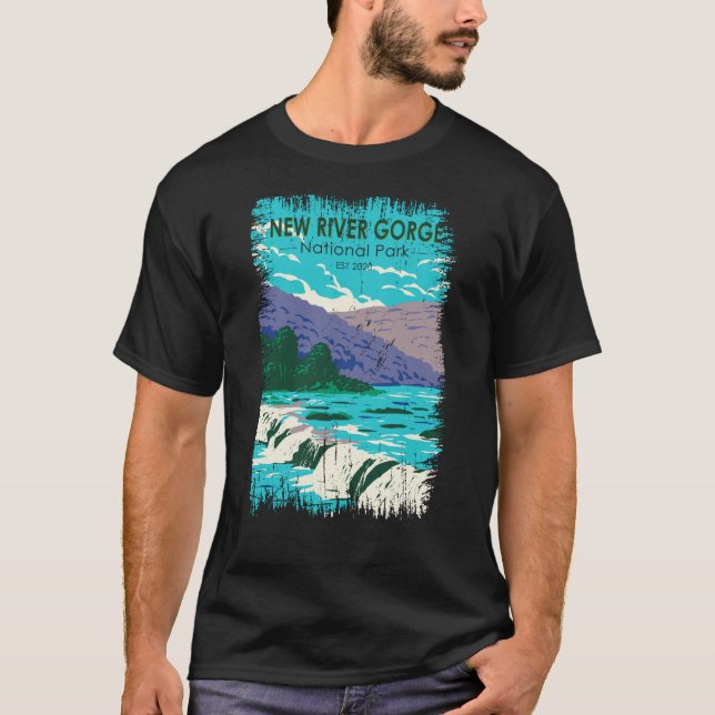 Camiseta Nuevo Parque Nacional de la Garganta del Río en pe (Anverso)