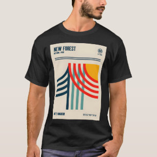 Camiseta Nuevo Parque Nacional Forestal Arte de Viaje Retro