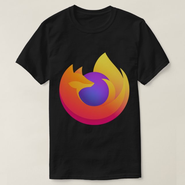 Camiseta Nuevo Pegatina del logotipo de Firefox 2020 (Diseño del anverso)