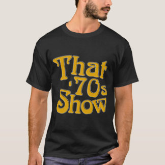 Camiseta Nuevo que show televisivo clásica Men_s 70s negro