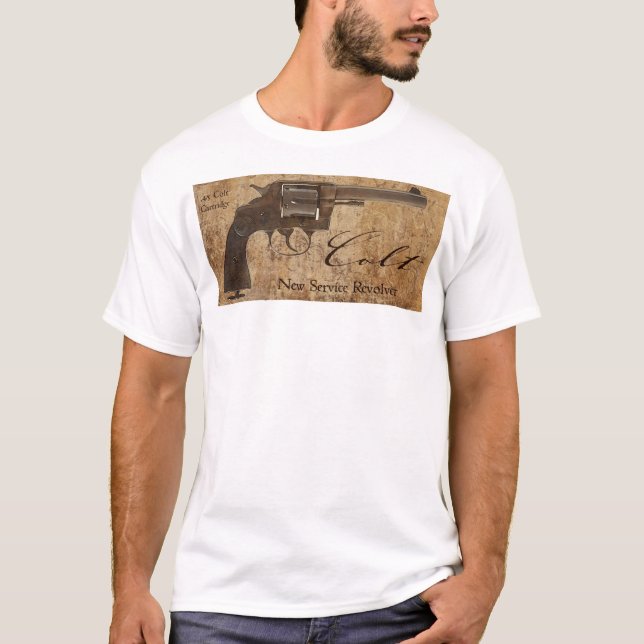 Camiseta Nuevo revólver de la obra clásica del revólver del (Anverso)