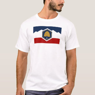 Camiseta nuevo símbolo de bandera del estado de Utah EE. UU