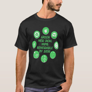 Camiseta Nuevo Trato Verde 100 Renovable Para 2030