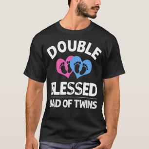 Camiseta Nuevo Y Gracioso Papá De Gemelos Para Los Hombres 