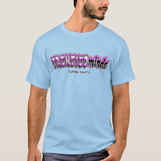 Camiseta ¡Nuevo-y-Mejorado! Parte posterior magenta y loca (Anverso)