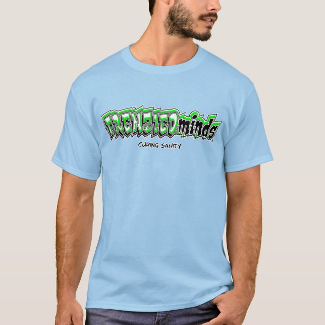 Camiseta ¡Nuevo-y-Mejorado! ¡Parte posterior verde y loca (Anverso)