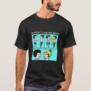 Camiseta Nuevos amigos votan a persona amigable