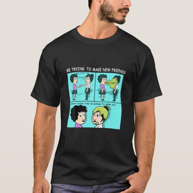 Camiseta Nuevos amigos votan a persona amigable (Anverso)