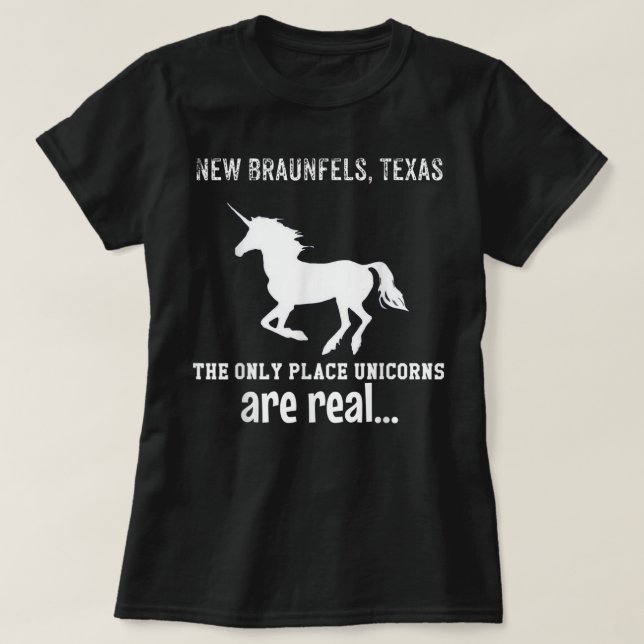 Camiseta Nuevos Braunfels Texas El Único Lugar Donde Están  (Diseño del anverso)