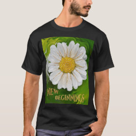Camiseta Nuevos comienzos - Poder floral de margarita