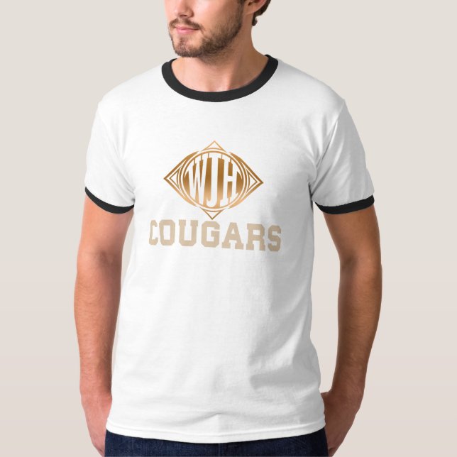 Camiseta NUEVOS diseños de la escuela secundaria Whittier J (Anverso)