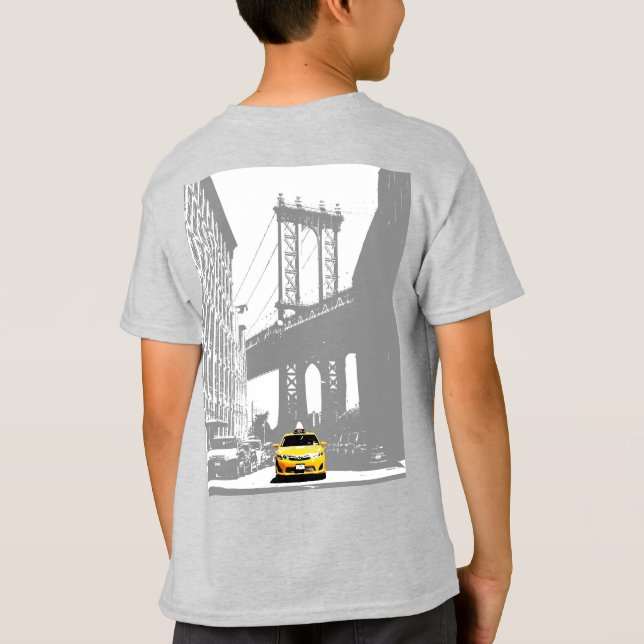 Camiseta Nuevos ejemplares de taxi amarillo en Nueva York B (Reverso)