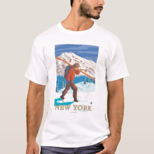Camiseta Nuevos esquís que llevan de YorkSkier