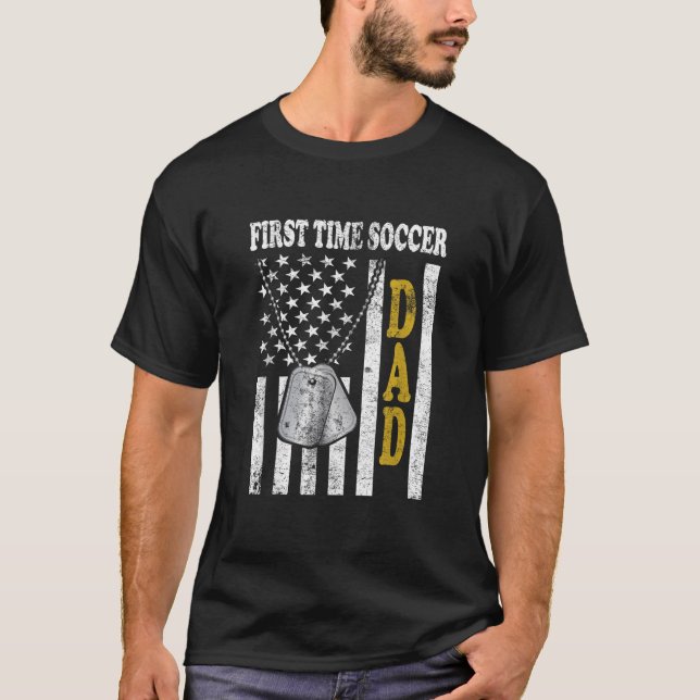 Camiseta Nuevos hombres por primera vez papá planeando fútb (Anverso)