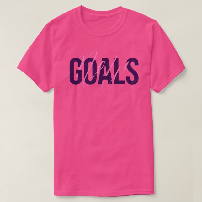 Camiseta Nuevos objetivos caligrafía moderna (Diseño del anverso)