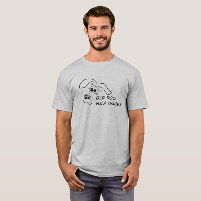 Camiseta Nuevos trucos del perro viejo (Anverso completo)