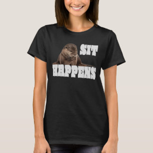 Camiseta Nuez de nutria marina retro otter vintage motif 1