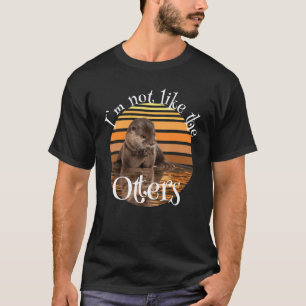 Camiseta Nuez de nutria marina retro otter vintage motif 3