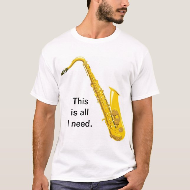Camiseta Nuez del saxofón (Anverso)