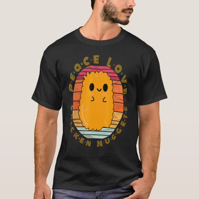 Camiseta Nugget De Pollo Certificado  Comida  Nuggets De Po (Anverso)
