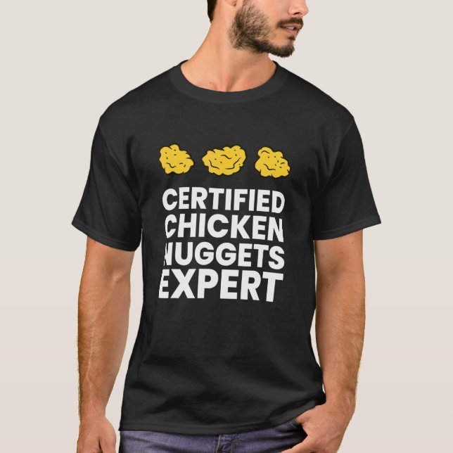 Camiseta Nugget de pollo certificado experto en nuggets (Anverso)