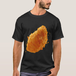 Camiseta Nugget de Pollo Crujiente Comida Divertida Tenders