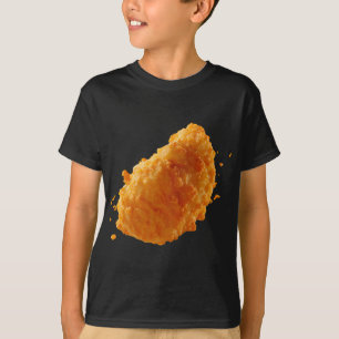 Camiseta Nugget de Pollo Crujiente Comida Divertida Tenders