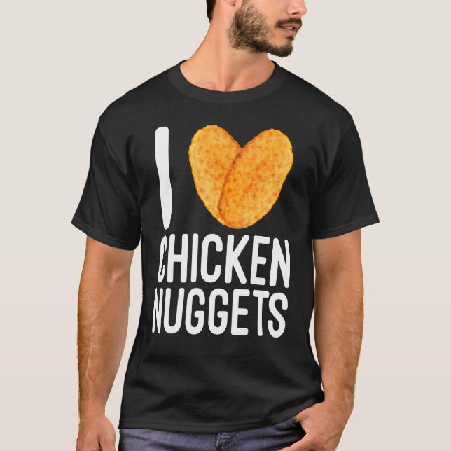 Camiseta Nugget de pollo de comida rápida (Anverso)