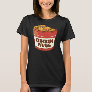 Camiseta Nugget De Pollo Me Encanta El Pollo Frito Rápido P