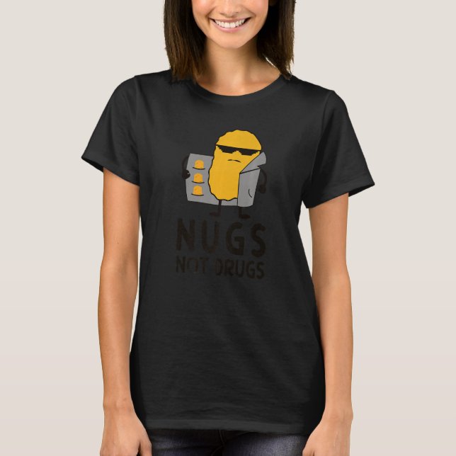 Camiseta Nugget de pollo No drogas (Anverso)