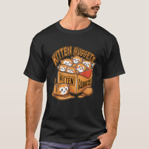 Camiseta Nuggets de Gatito Comida Juego de Palabras Amante