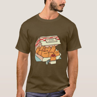 Camiseta Nuggets de Gatito Comida Rápida Gato por Tobe Fons