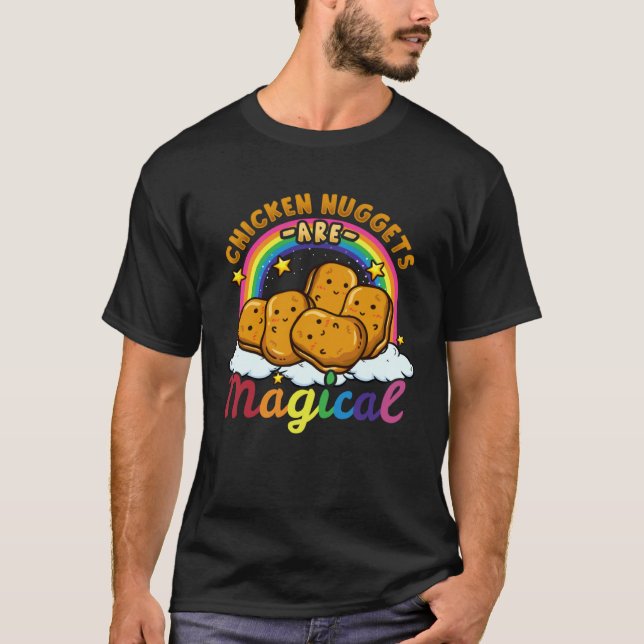 Camiseta Nuggets De Pollo Comida Comida Rápida Amor (Anverso)