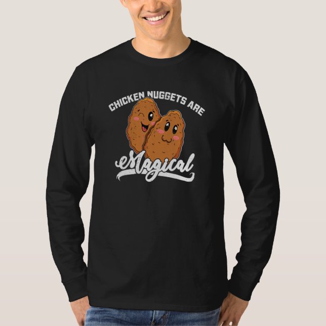 Camiseta Nuggets de Pollo Comida Rápida Receta de Comida 11 (Anverso)