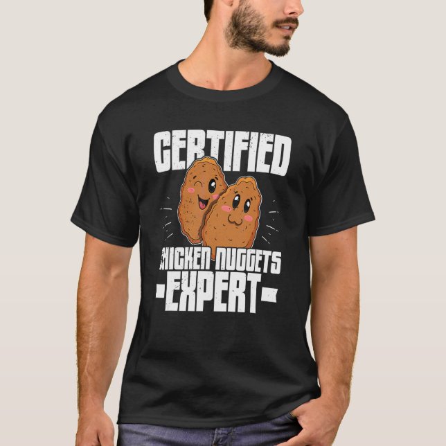 Camiseta Nuggets de Pollo Comida Rápida Receta de Comida 7 (Anverso)