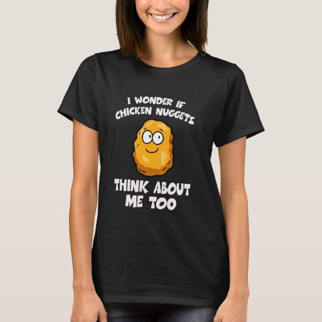 Camiseta Nuggets de pollo divertidos (Anverso)