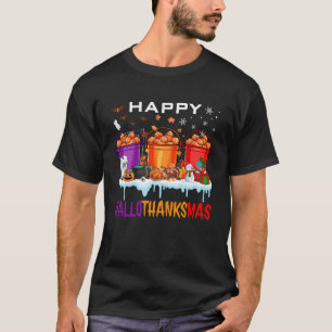 Camiseta Nuggets de Pollo Feliz Hallothanksmas Halloween Th