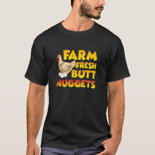 Camiseta Nuggets de pollo huevos de granja frescos de granj