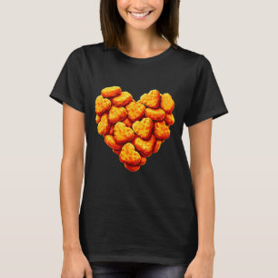 Camiseta Nuggets De Pollo Son Mi Corazón De San Valentín Di