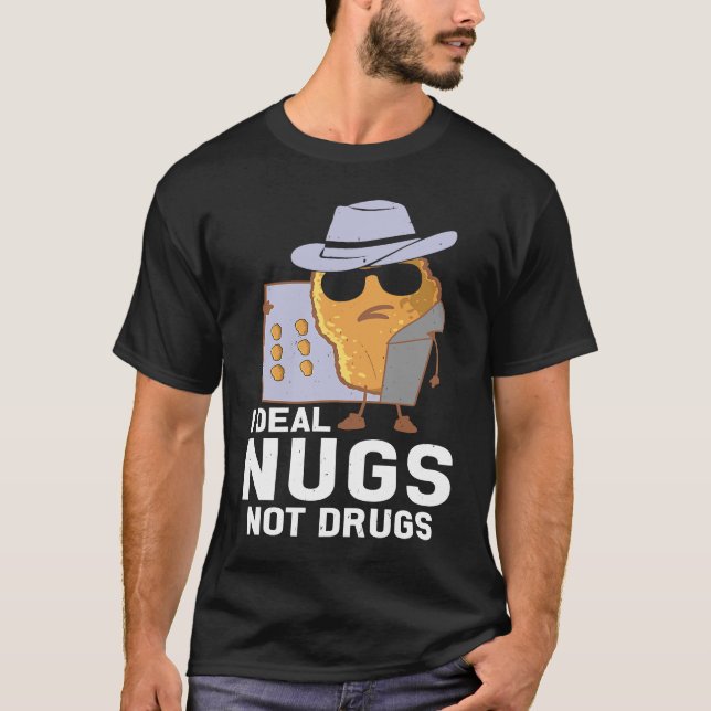 Camiseta Nuggets de Pollo  Vendo Nuggets No Drogas (Anverso)
