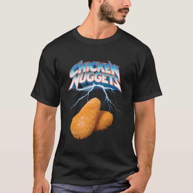 Camiseta Nuggets de pollo vintage (Anverso)